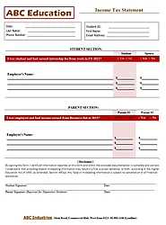 Income Tax Statement Template | Free Word & Excel Templates