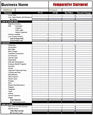 Comparative Statement Template | Free Word & Excel Templates