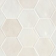 Bedrosians Celine 4" x 4.5" Gloss Porcelain Hex Field Tile