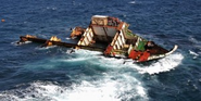Rena Salvage Divers Tackle Reef-Damaged Ship Off New Zealand Coast