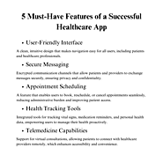 5 Essential Features for Effective Healthcare Application Development