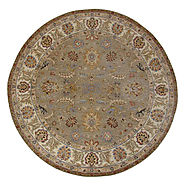 Hand Knotted Round Rugs & Octagon Rugs - 19590 - SULTAN - Oriental Designer Rugs