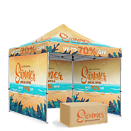 Shop! Custom 10x10 Canopy Tent with Company Logo