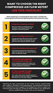 Want To Choose the Right Compressed Air Flow Meter Use This Checklist