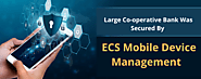 Large Co-operative Bank Was Secured By ECS Mobile Device Management