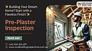 Access professional pre-plaster inspection for perfect results