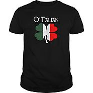 O'Talian Irish-Italian Flag 4 Leaf Clover