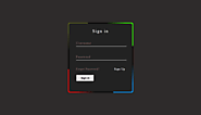 Sign in page with HTML CSS -