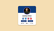 Profile card with HTML and CSS -