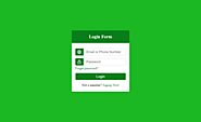 login page with HTML and CSS -