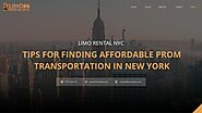 edocr - Tips for Finding Affordable Prom Transportation in New York