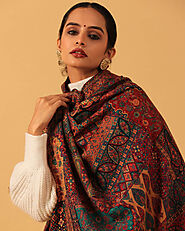 Exquisite Hand Embroidered Pashmina Shawls by KCS