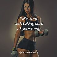 Fall in love with taking care of your body. fitness motivational quote | Fitness quotes women, Fitness inspiration bo...