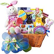 Art of Appreciation Gift Baskets Easter Sweet Shop Extravaganza Gift Basket with Plush Bunny Rabbit