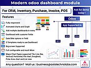 Modern Odoo Dashboards- CRM Dashboard, Inventory Dashboard, Sales Dashboard, Account Dashboard, Invoice Dashboard | O...