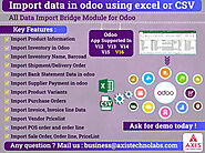 Import Sales Orders, Purchase Orders, POS Orders, Chart Account data, Invoice, Stock Inventory, Products, Product att...