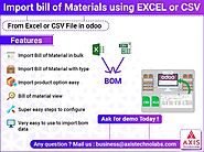 Import bill of materials (import BOM in odoo), Bulk import bill of materials using Excel or CSV File in odoo | Odoo A...