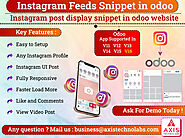 Instagram Feed Snippet, Instagram posts display in odoo website | Odoo Apps Store