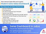 Sales dashboard in odoo, Dynamic odoo sales dashboard, Responsive sales dashboard in odoo with modern UI, charts, gra...