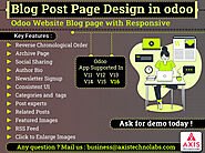 Website Blog Design, Blog Post Design Snippet, Blog Post Page design in odoo website | Odoo Apps Store