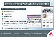 Project portfolio gallery with dynamic details page for odoo website, odoo portfolio images view, project portfolio s...