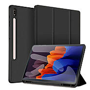 Smart Case with Pen Holder for Samsung Galaxy Tab S9/S8/S7/S6, FE Plus 12.4, A9, 10.5 - Premium Protective Cover