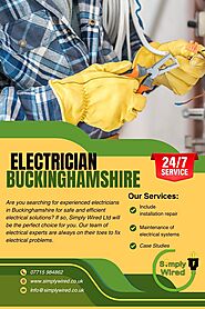 Domestic & Commercial Electrician Buckinghamshire | Simply Wired Ltd