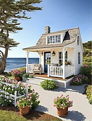 15 Cute Tiny White Cottages Full of Charm - Nikki's Plate in 2024 | Small cottage homes, Tiny cottage, Dream cottage