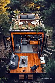 39 Amazing Tiny Houses With Roof-Top Terraces in 2024 | Rooftop terrace design, Small house, Shore house