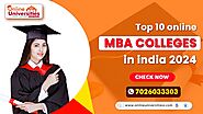 Top 10 online mba colleges in india 2024