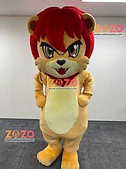 Mascot sư tử - Rối hơi vẫy tay