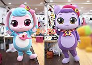 Nhận làm mascot Quận 12 - Rối hơi vẫy tay