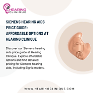 Competitive Pricing on Siemens Hearing Aids in India