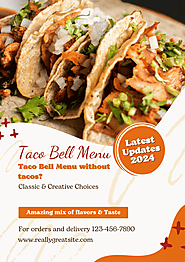 Taco Bell Menu Super Tasty Options 2024 -