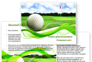 Ball For Golf PowerPoint Template