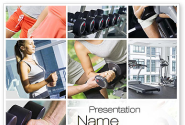 Fitness Collage PowerPoint Template