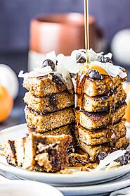 Keto Pumpkin Pancakes with Chocolate Chips - Cast Iron Keto