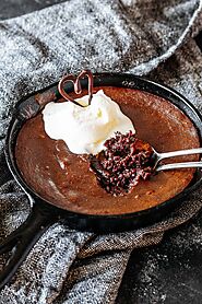 Keto Chocolate Molten Lava Skillet Cake 🌋 - Cast Iron Keto