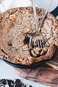 White Chocolate Keto Skillet Blondie 🍪 - Cast Iron Keto