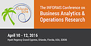 Informs Conference Orlando 2016