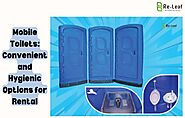 Rent Portable Restrooms | Trusted Mobile Toilets Manufacturer