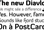 Diavlo - a free font from exljbris Font Foundry