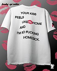 Buy Streetwear 'KISSES 💋' White Tee HG IND x Bloody Gen-Z