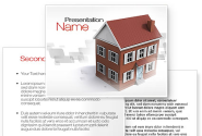 Model Of Townhouse PowerPoint Template