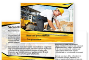 House Builder On Construction Site PowerPoint Template