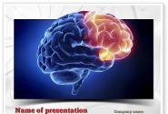 Human Brain Frontal Lobe PowerPoint Template