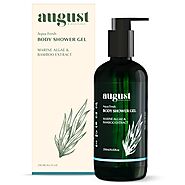 Buy Aqua Fresh Body Shower Gel For Smooth & Glowing Skin | Marine Alga & Bamboo – August Bioscience