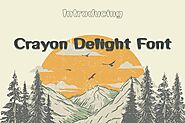 Crayon Delight Font Pack - Coloring Fun Pages