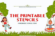 The Printable Stencils Handmade Font - Download Now!