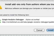 Google Analytics Debugger for Firefox